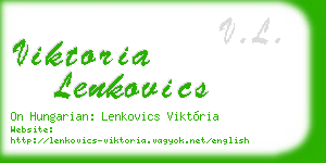 viktoria lenkovics business card